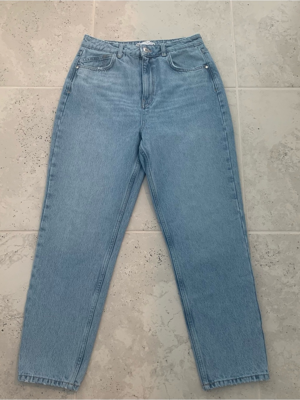 Zara High-Rise Light Blue Women's Jeans